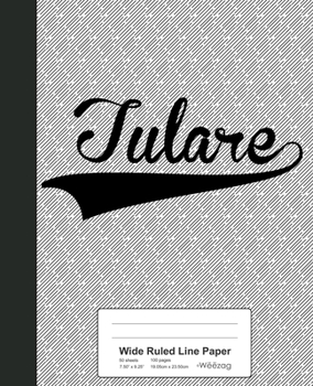 Paperback Wide Ruled Line Paper: TULARE Notebook Book