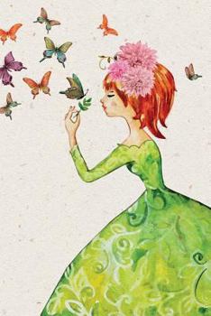 Paperback Redhead Butterfly Goddess Notebook Book