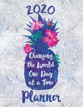 2020 Weekly Monthly Planner Pineapple Blue: January to December Calendar