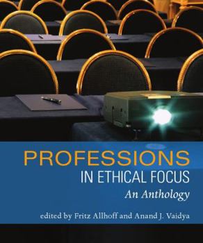 Paperback Professions in Ethical Focus: An Anthology Book