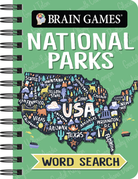 Spiral-bound Brain Games - To Go - National Parks Word Search Book