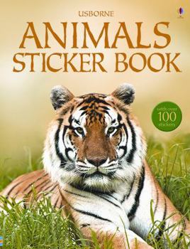 Paperback Animals Sticker Book [With Stickers] Book