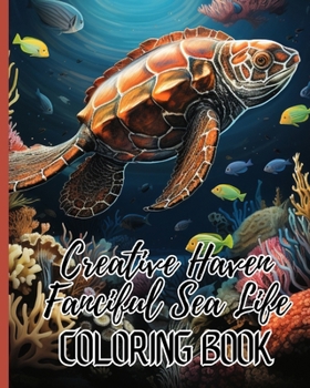 Creative Haven Fanciful Sea Life Coloring Book: Fun Coloring Pages For Kids Ages 4-10, Features Amazing Ocean Animals To Color