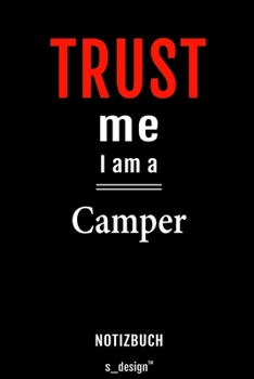 Notizbuch f�r Camper: Originelle Geschenk-Idee [120 Seiten liniertes blanko Papier]