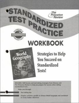 Paperback Glencoe World Geography Standardized Test Practice Workbook Book