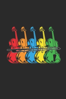 Violins Retro: Violins Notebook, Dotted Bullet (6" x 9" - 120 pages) ~ Musical Instruments Themed Notebook for Daily Journal, Diary, and Gift