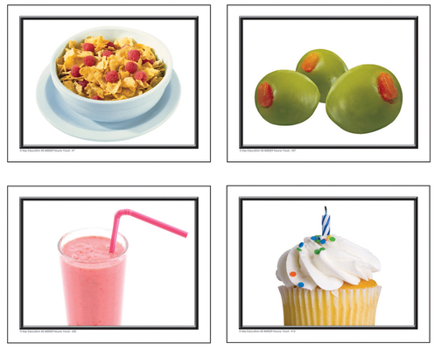 Misc. Nouns: More Food Learning Cards Book