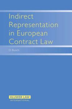 Hardcover Indirect Representation in European Contract Law Book