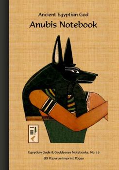 Paperback Ancient Egyptian God Anubis Notebook: 80 Papyrus-Imprint Pages Book