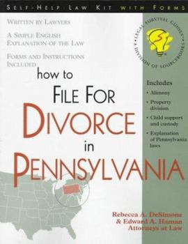 Paperback How to File for Divorce in Pennsylvania Book