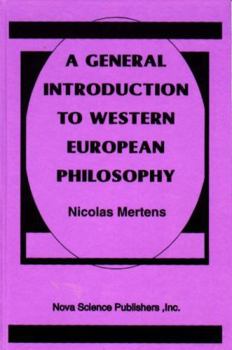 Hardcover A General Introduction to Western Philosophy Book