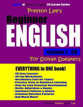 Paperback Preston Lee's Beginner English Lesson 1 - 20 For Slovak Speakers Book