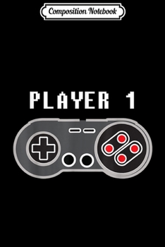 Paperback Composition Notebook: Player 1 Retro Video Game Controller Journal/Notebook Blank Lined Ruled 6x9 100 Pages Book