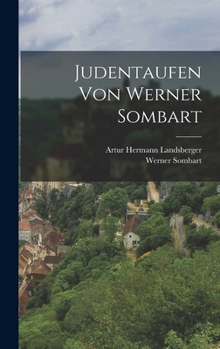 Hardcover Judentaufen von Werner Sombart [German] Book