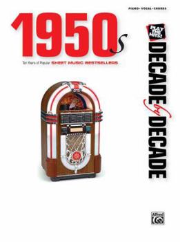 Paperback Decade by Decade 1950s: Ten Years of Popular Sheet Music Bestsellers (Piano/Vocal/Chords) Book