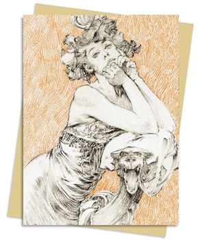 Misc. Mucha: Study for Documents Décoratifs Plate 12 Greeting Card Pack: Pack of 6 Book