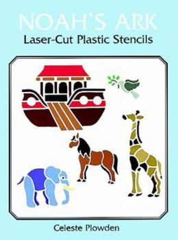 Paperback Noah's Ark Laser-Cut Plastic Stencils Book