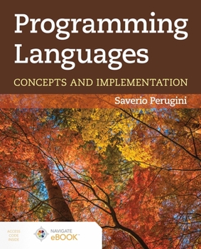 Paperback Programming Languages: Concepts and Implementation Book