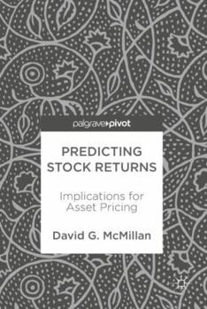 Hardcover Predicting Stock Returns: Implications for Asset Pricing Book