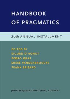 Hardcover Handbook of Pragmatics Book