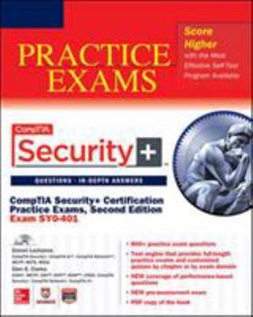 Paperback CompTIA Security+ Certification Practice Exams: (Exam SY0-401) [With CDROM] Book