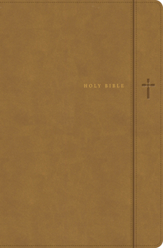 Imitation Leather KJV Large Print Thinline Bible, Camel Leathertouch Book
