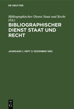 Hardcover Dezember 1955 [German] Book