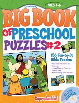 Paperback The Big Book of Preschool Puzzles #2: Ages 4-6 [With CDROM] Book