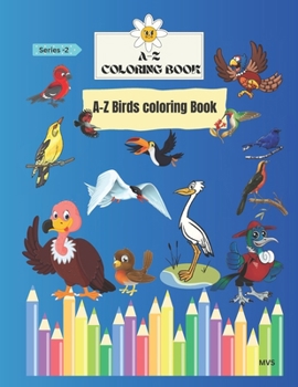 Paperback A-Z Coloring book: A-Z Birds Coloring book