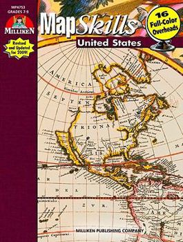 Paperback Map Skills: United States, Grades 7-9 Book