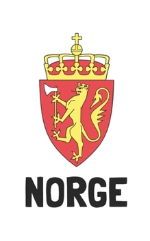 Norge: Handy journal notebook diary with blank lined paper to write in (Europe)