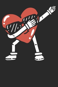 Notebook Journal: Dabbing Heart Valentines 6x9 Dot Grid 120 Pages