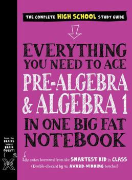Paperback Everything You Need to Ace Pre-Algebra and Algebra I in One Big Fat Notebook Book
