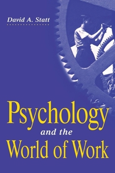 Paperback Psychology and the World of Work Book