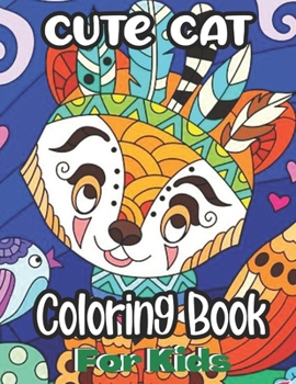 Paperback Cute Cat Coloring Book For Kids: Cat's Coloring book for girls and kids ages 4-6-8 Book