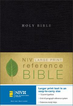 Imitation Leather Large Print Reference Bible-NIV-Personal Size [Large Print] Book