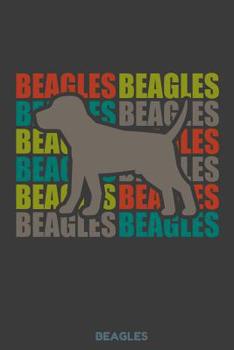 Paperback Beagles: 100 Pages from graphpaper 5x5 Large Big 6 x 9 for dog lover, dog moms and dads, school boys, girls, kids and pupils Book