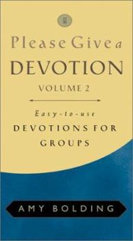 Paperback Please Give a Devotion: Volume 2 Book