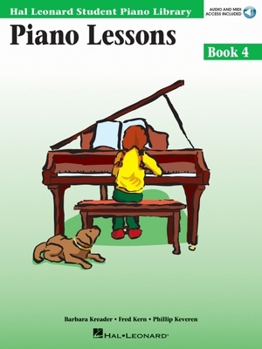 Paperback Piano Lessons Book 4 - Book with Online Audio Hal Leonard Student Piano Library Book