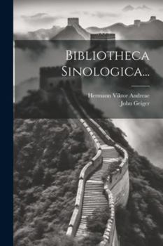 Paperback Bibliotheca Sinologica... [French] Book