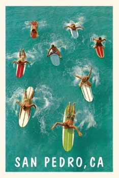 Paperback Vintage Journal San Pedro, Aerial View of Surfers Book