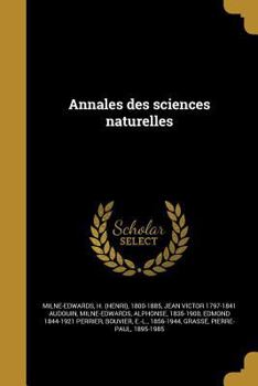 Annales Des Sciences Naturelles