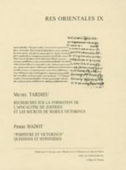 Hardcover Recherches Sur La Formation de l'Apocalypse de Zostrien Et Les Sources de Marius Victorinus. Hardcover [French] Book