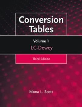 Paperback Conversion Tables: Lc-Dewey (001) Book