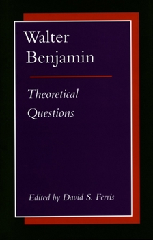 Paperback Walter Benjamin: Theoretical Questions Book