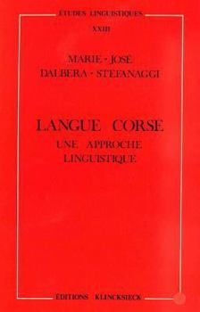 Paperback Langue Corse, Une Approche Linguistique [French] Book
