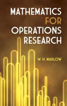 Paperback Mathematics for Operations Research (Dover Books on Mathematics) Book