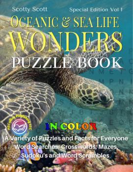Paperback Oceanic & Sea Life Wonders Puzzle Book: Special Edition Vol 1 Book