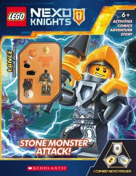 Paperback Stone Monsters Attack! (Lego Nexo Knights: Activity Book with Minifigure) Book