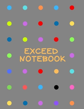 Exceed Notebook: Large Graph Dotted Paper Pad 8.5 x 11 Dot Grid Journals